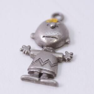 Peanuts Charlie Brown, Pendant, Charm, Pewter Figurine, Starline ~ 250826-WH 521